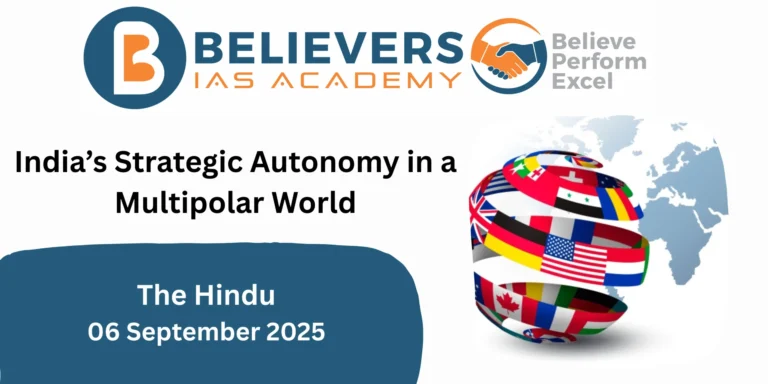 India’s Strategic Autonomy in a Multipolar World