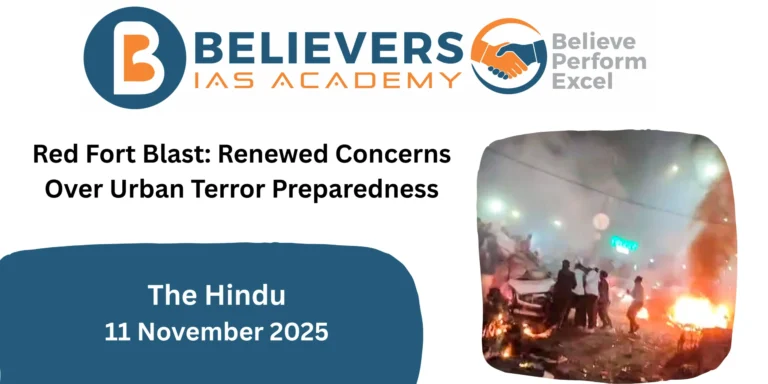 Red Fort Blast: Renewed Concerns Over Urban Terror Preparedness
