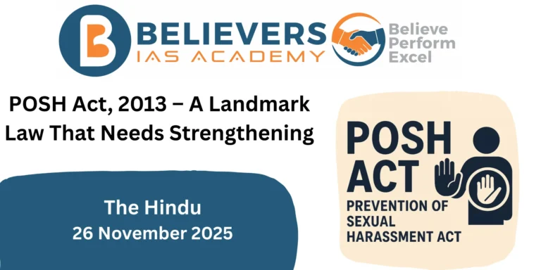 POSH Act, 2013 – A Landmark Law That Needs Strengthening