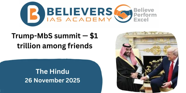 Trump-MbS summit — $1 trillion among friends