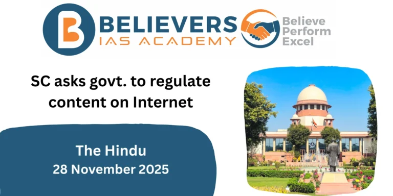 SC asks govt. to regulate content on Internet