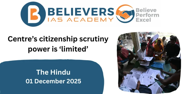 Centre’s citizenship scrutiny power is ‘limited’, EC says