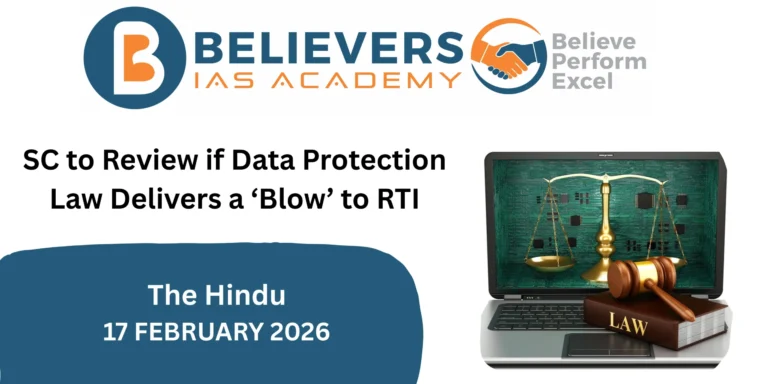 SC to Review if Data Protection Law Delivers a ‘Blow’ to RTI