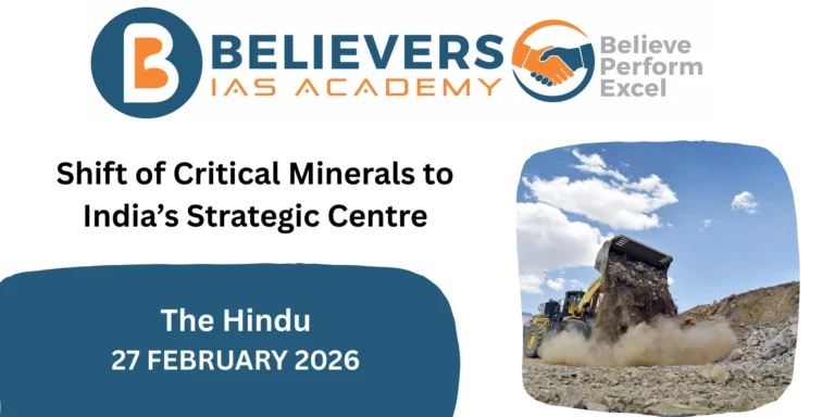 Shift of Critical Minerals to India’s Strategic Centre
