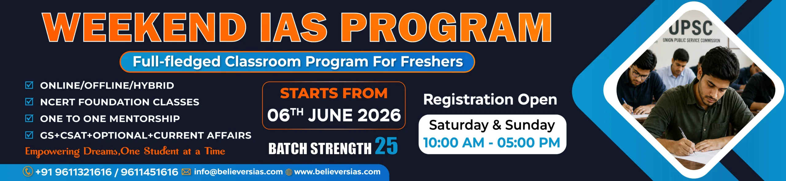 Weekend ias program
