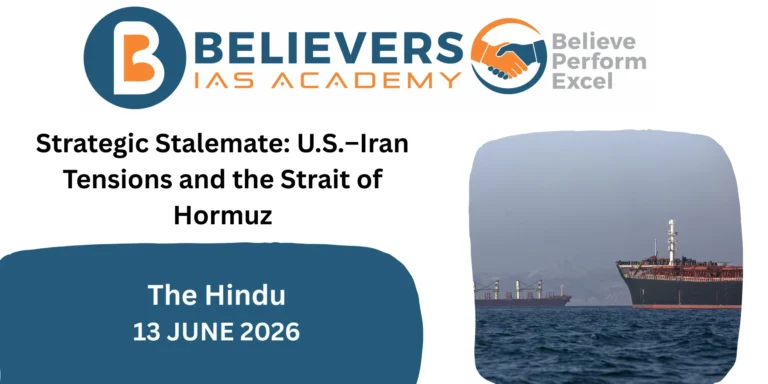 Strategic Stalemate: U.S.–Iran Tensions and the Strait of Hormuz