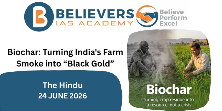 Biochar: Turning India’s Farm Smoke into “Black Gold”
