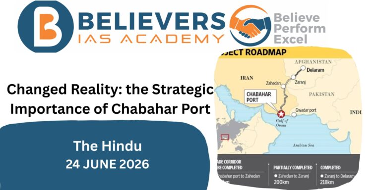 Changed Reality: the Strategic Importance of Chabahar Port