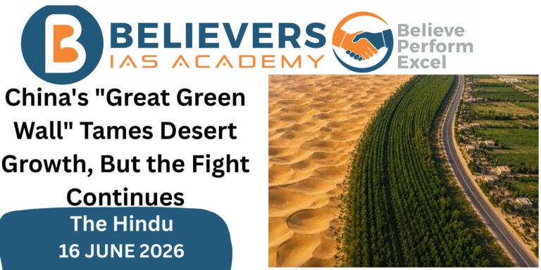 China’s “Great Green Wall” Tames Desert Growth, But the Fight Continues
