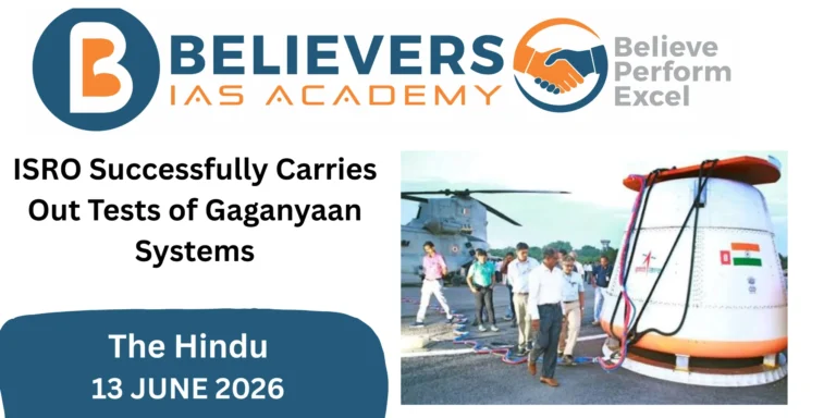 ISRO Successfully Carries Out Tests of Gaganyaan Systems