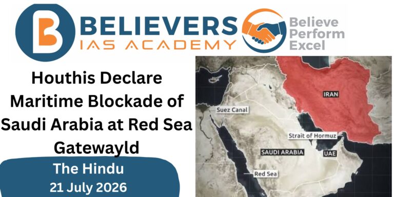 Houthis Declare Maritime Blockade of Saudi Arabia at Red Sea Gateway