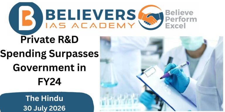 Private R&D Spending Surpasses Government in FY24