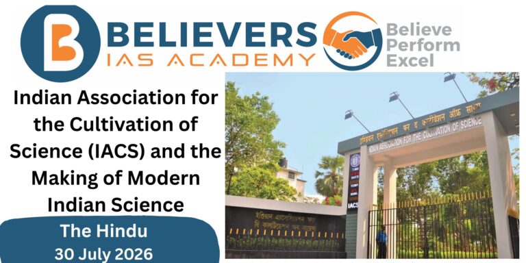 IACS and the Making of Modern Indian Science
