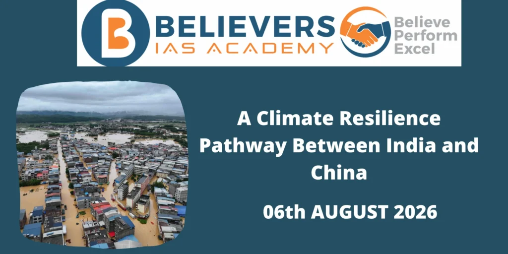 A Climate Resilience Pathway Between India and China