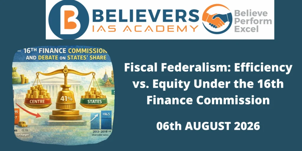 Fiscal Federalism: Efficiency vs. Equity Under the 16th Finance Commission