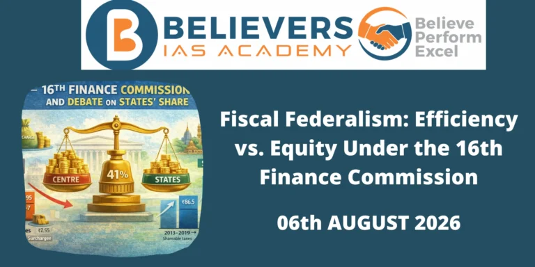 Fiscal Federalism: Efficiency vs. Equity Under the 16th Finance Commission