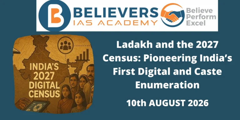 Ladakh and the 2027 Census: Pioneering India’s First Digital and Caste Enumeration