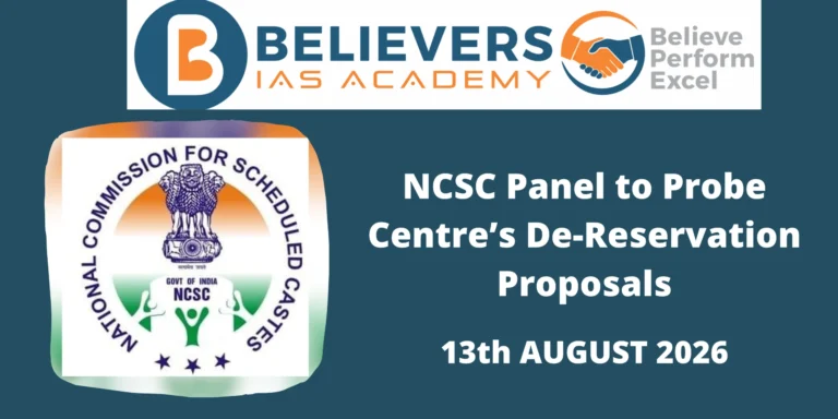 NCSC Panel to Probe Centre’s De-Reservation Proposals