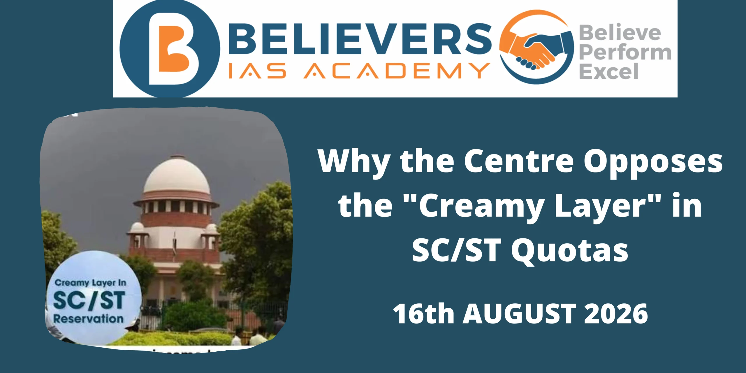 Why the Centre Opposes the "Creamy Layer" in SC/ST Quotas