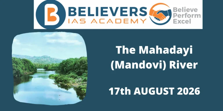 The Mahadayi (Mandovi) River