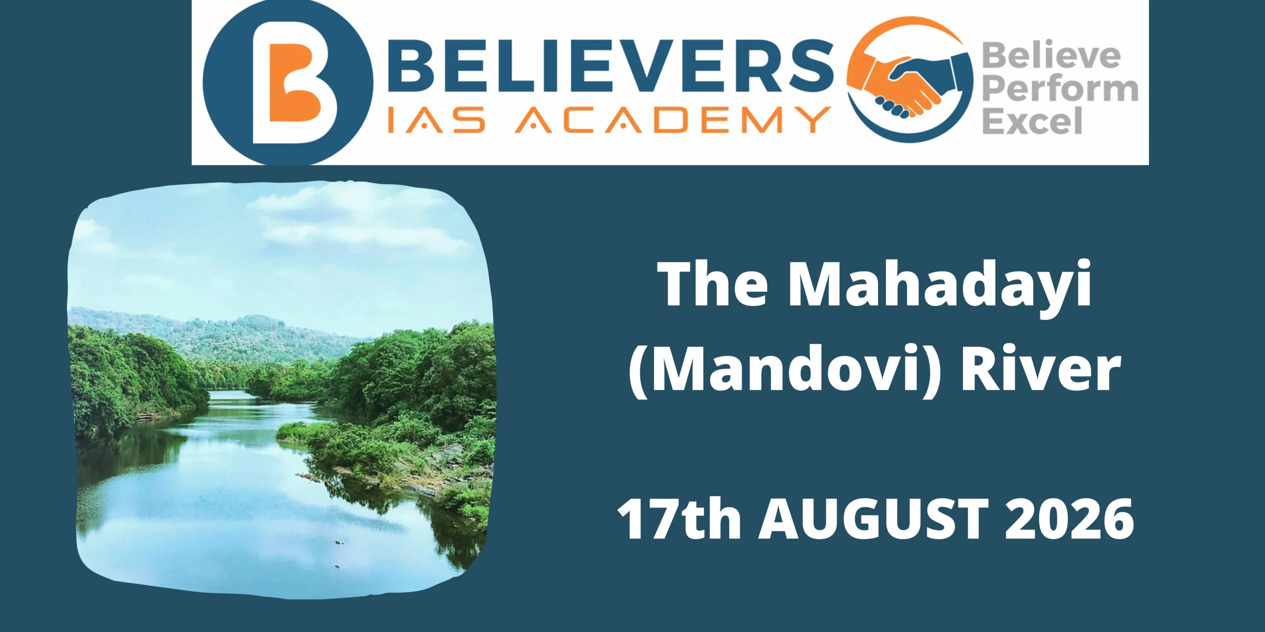 The Mahadayi (Mandovi) River