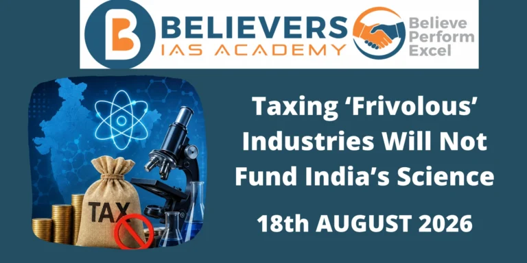 Taxing ‘Frivolous’ Industries Will Not Fund India’s Science