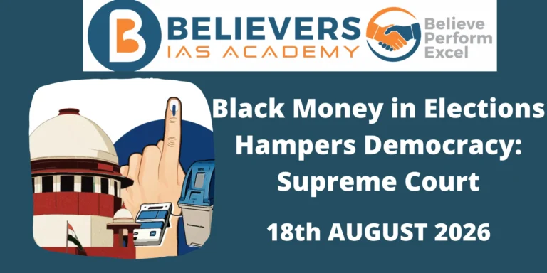 Black Money in Elections Hampers Democracy: Supreme Court