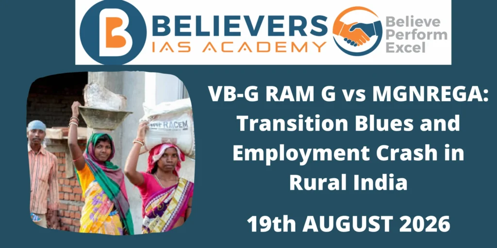 VB-G RAM G vs MGNREGA: Transition Blues and Employment Crash in Rural India