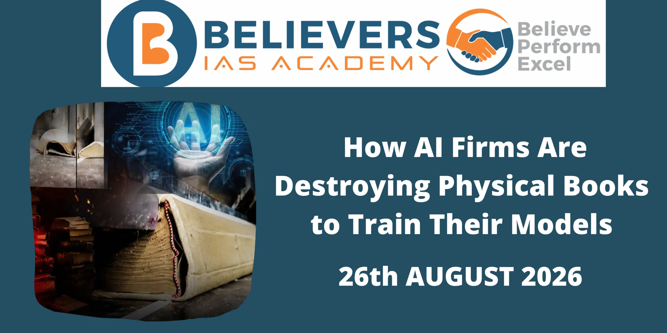 How AI Firms Are Destroying Physical Books to Train Their Models