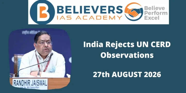 India Rejects UN CERD Observations
