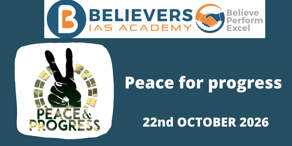 Peace for progress